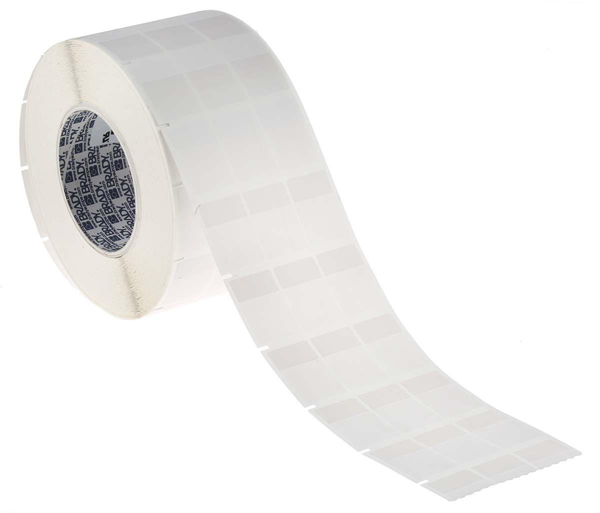 Brady B-427 on White, Transparent Cable Labels, 25.40 mm Width, 36.5mm Label Length, 25.4mm Label Width
