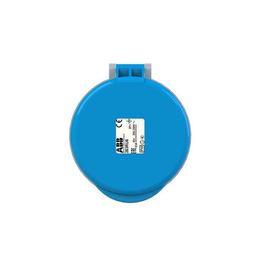 Amphenol Industrial, 2CMA1 IP44 Blue Panel Mount 2P+E Industrial Power Socket, Rated At 63A, 250 V