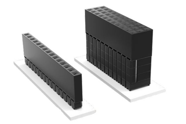 Samtec ESQ Series Straight Through Hole Mount PCB Socket, 5-Contact, 1-Row, 2.54mm Pitch, Solder Termination