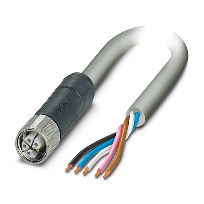 Phoenix Contact SAC Power 5 x 2.5 mm² 5 Core Power Cable, Grey Polyurethane PUR, 5m
