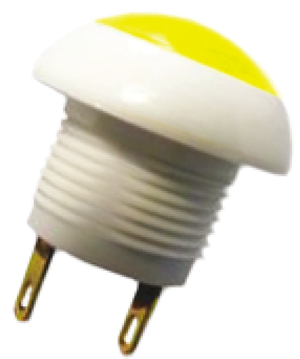 Otto Push Button Switch, Momentary, Panel Mount, 12mm Cutout, SPDT, 28V dc, IP64