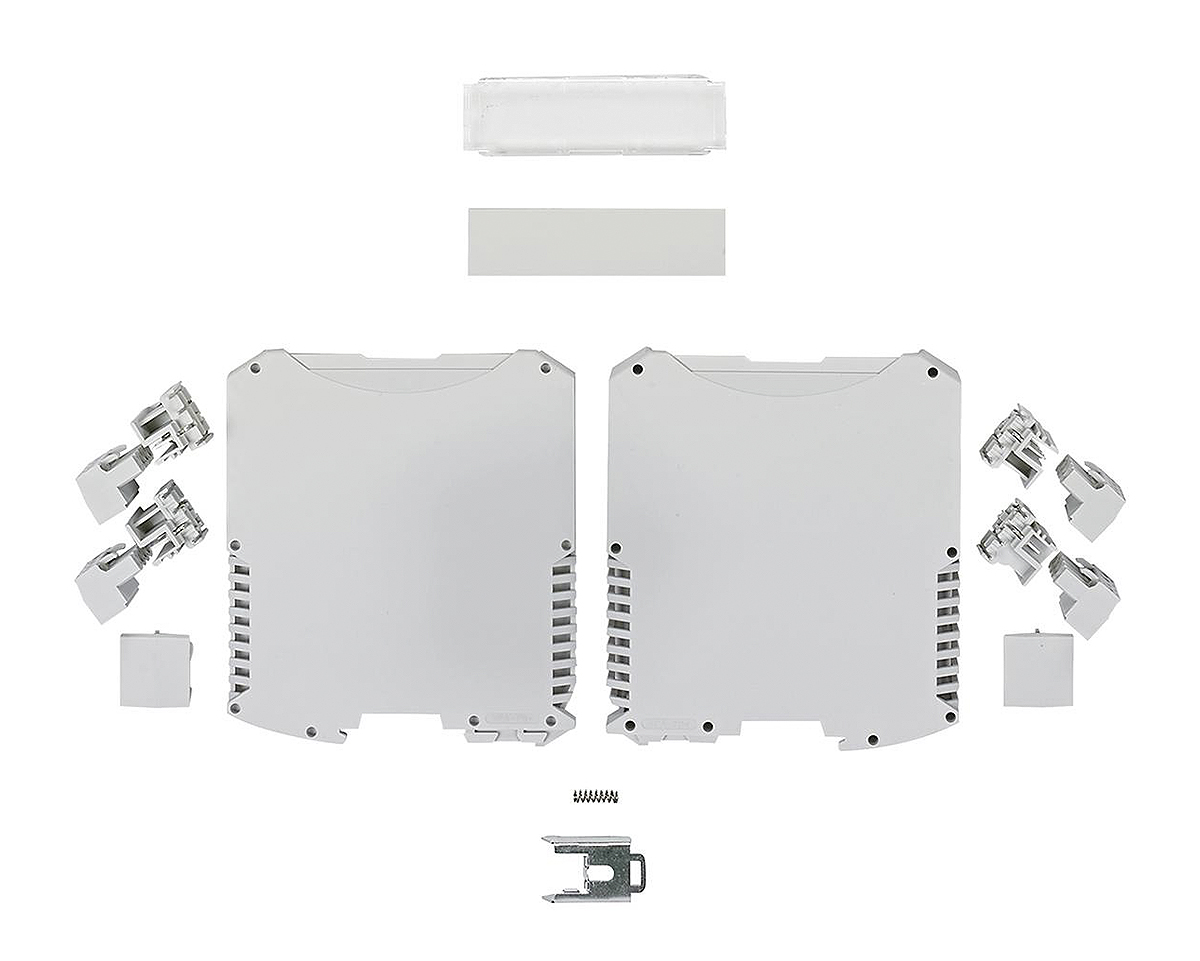 Phoenix Contact Vented Enclosure Type ME MAX 22.5 2-2 DEV-KIT KMGY Series , 99 x 22.5 x 110mm, Polyamide DIN Rail