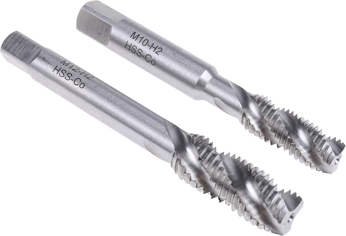 RS PRO Tap & Drill Set HSS 14-Piece Metric Standard Manual or machine tap M3 → M12 Thread