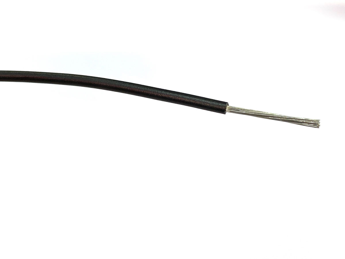 RS PRO Black 1mm² Hook Up Wire, 32/0.2 mm, 500m, PVC Insulation