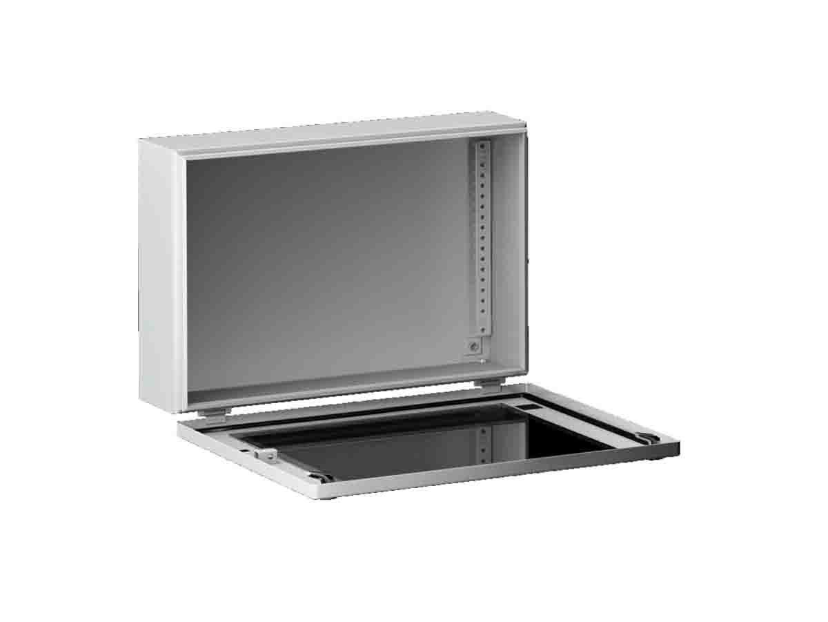 Rittal KX Series Sheet Steel Wall Box, IP65, Viewing Window, 200 mm x 400 mm x 155mm