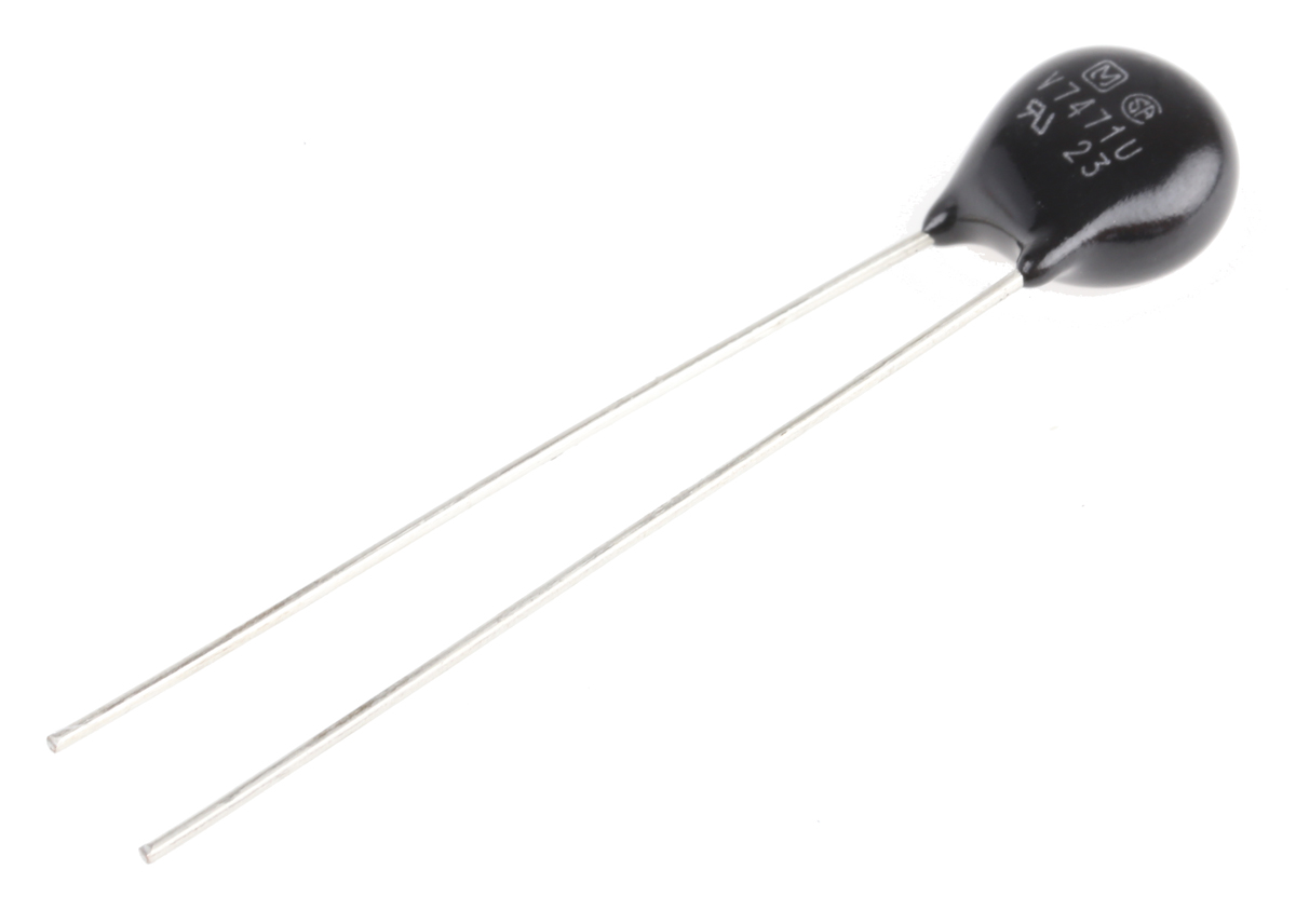 Panasonic, V Surge Absorber 100pF 10A, Clamping 775V, Varistor 470V