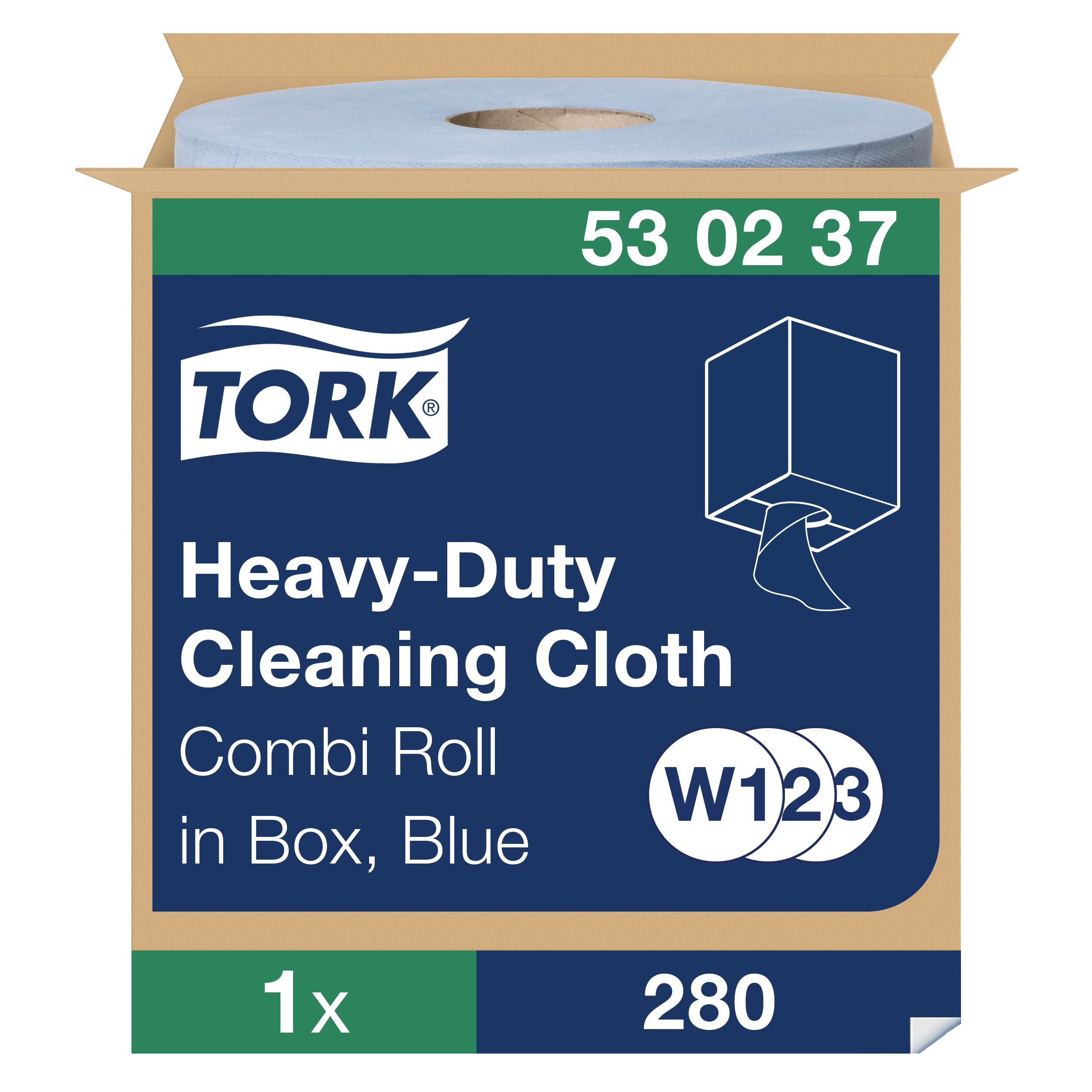 Tork Tork Dry Industrial Wipes, Roll of 280, 106.4 m x 320mm