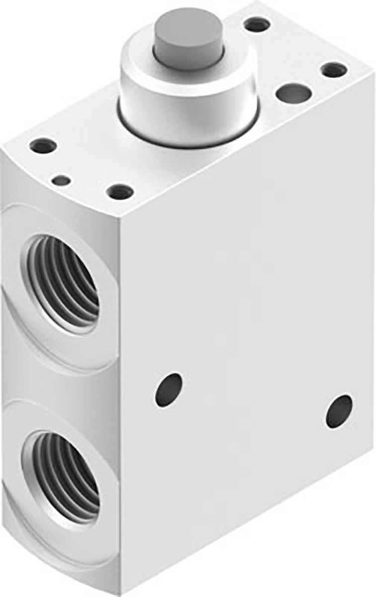 Festo Plunger 3/2 Pneumatic Manual Control Valve VMEF Series, G 1/4, 1/4in, 8031300
