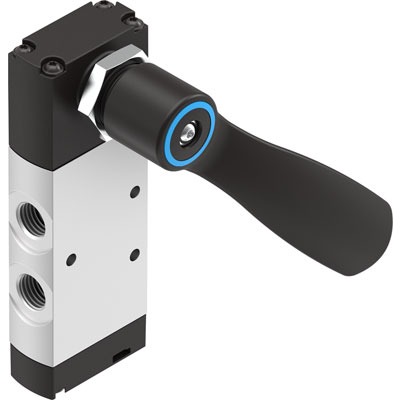 Festo Manual 5/3 closed Pneumatic Manual Control Valve VHEF Series, G 1/4, 2.5mm, 4165866