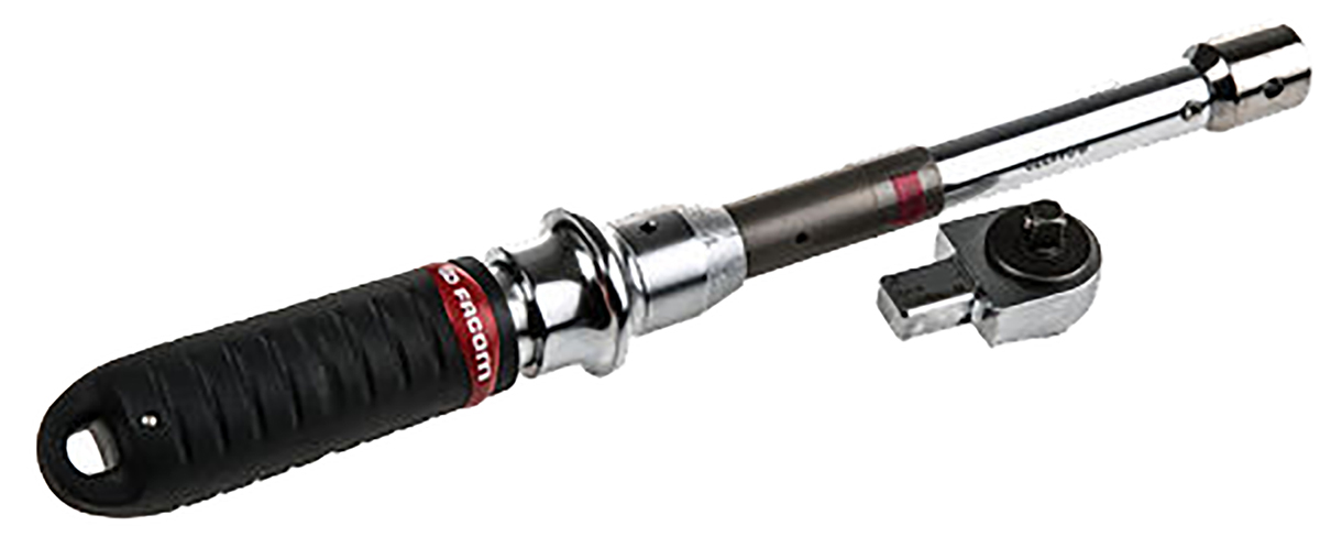 Facom Click Torque Wrench, 5 → 25Nm, 1/4 in Drive, Square Drive, 9 x 12mm Insert - RS Calibrated