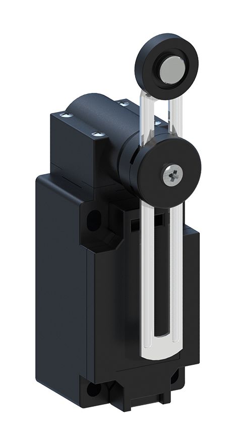 RS PRO Adjustable Roller Lever Limit Switch, 1NO/1NC, IP65, Thermoplastic Housing, 400V ac Max, 10A Max