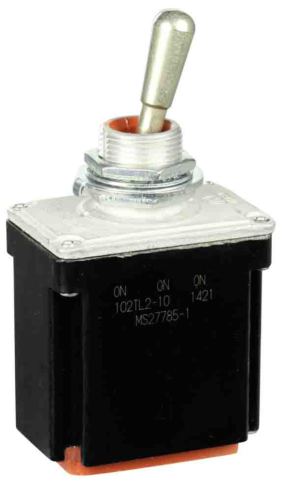 Honeywell Toggle Switch, On-On-On, DPDT, Wire Terminal, 28 V