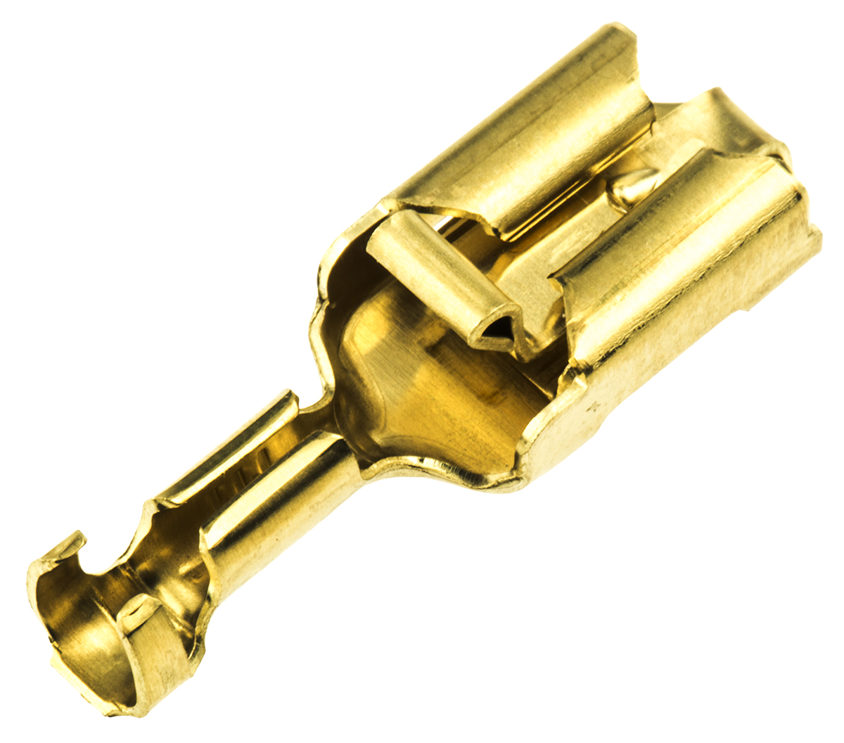 TE Connectivity Positive Lock .250 Mk I Uninsulated Female Spade Connector, Receptacle, 6.35 x 0.81mm Tab Size, 0.8mm²