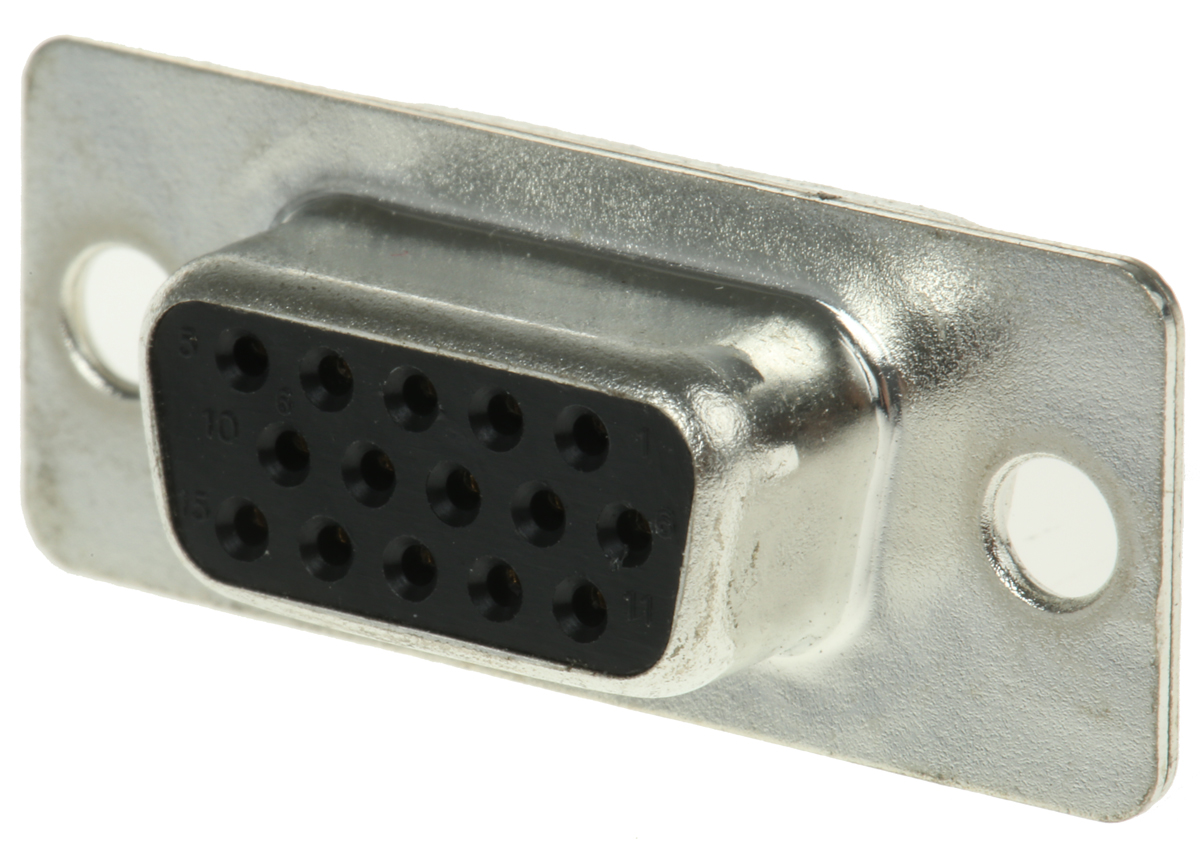 ASSMANN WSW A-HDF 15 Way Through Hole D-sub Connector Socket