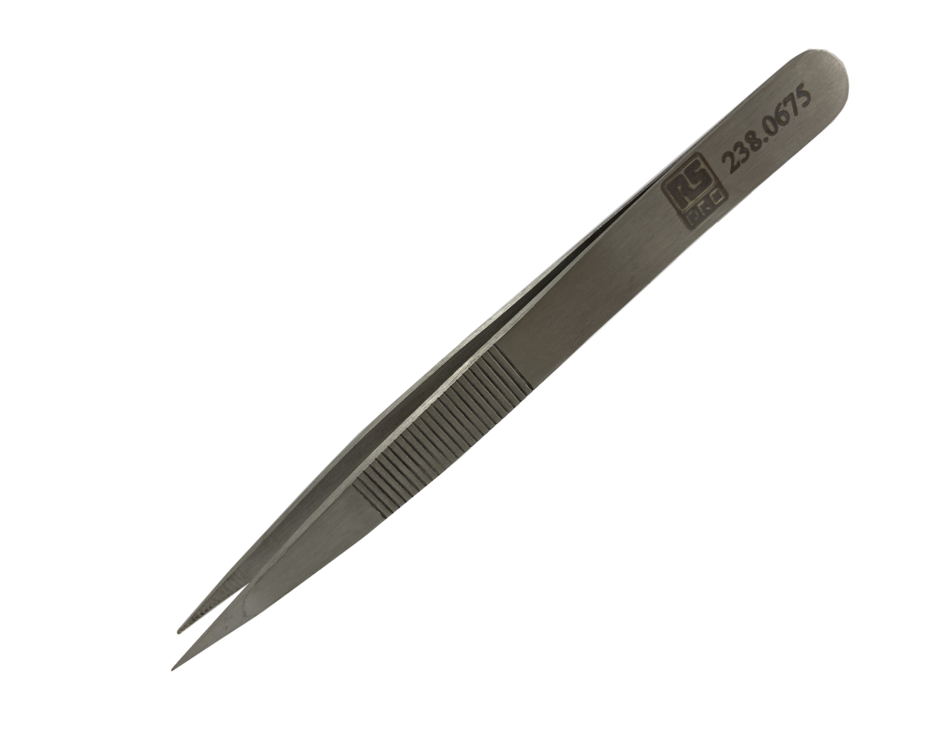 RS PRO 120 mm, Low Carbon Austenitic Steel, Strong Thick, Tweezer