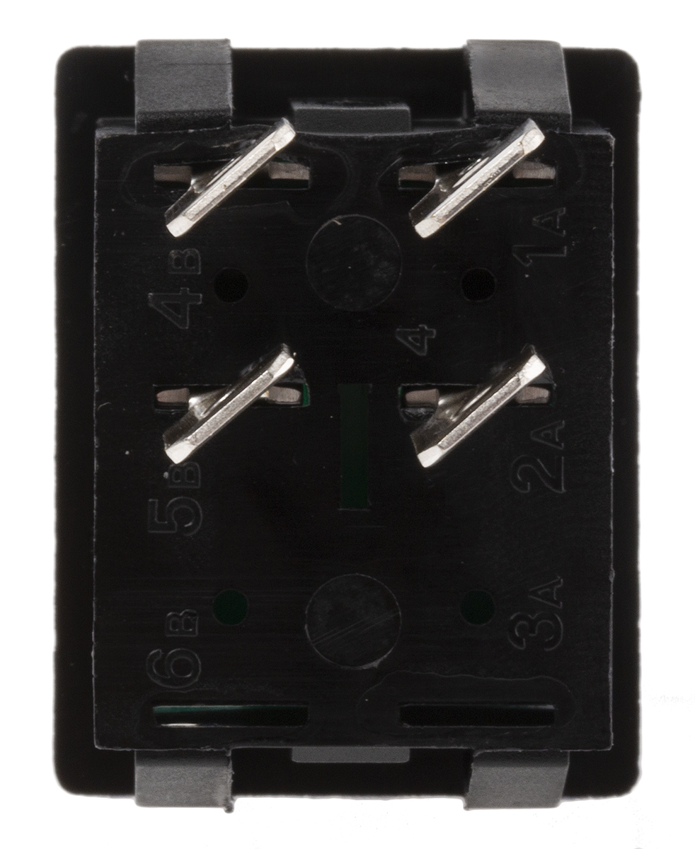Arcolectric (Bulgin) Ltd Illuminated DPST, On-Off Rocker Switch Panel Mount