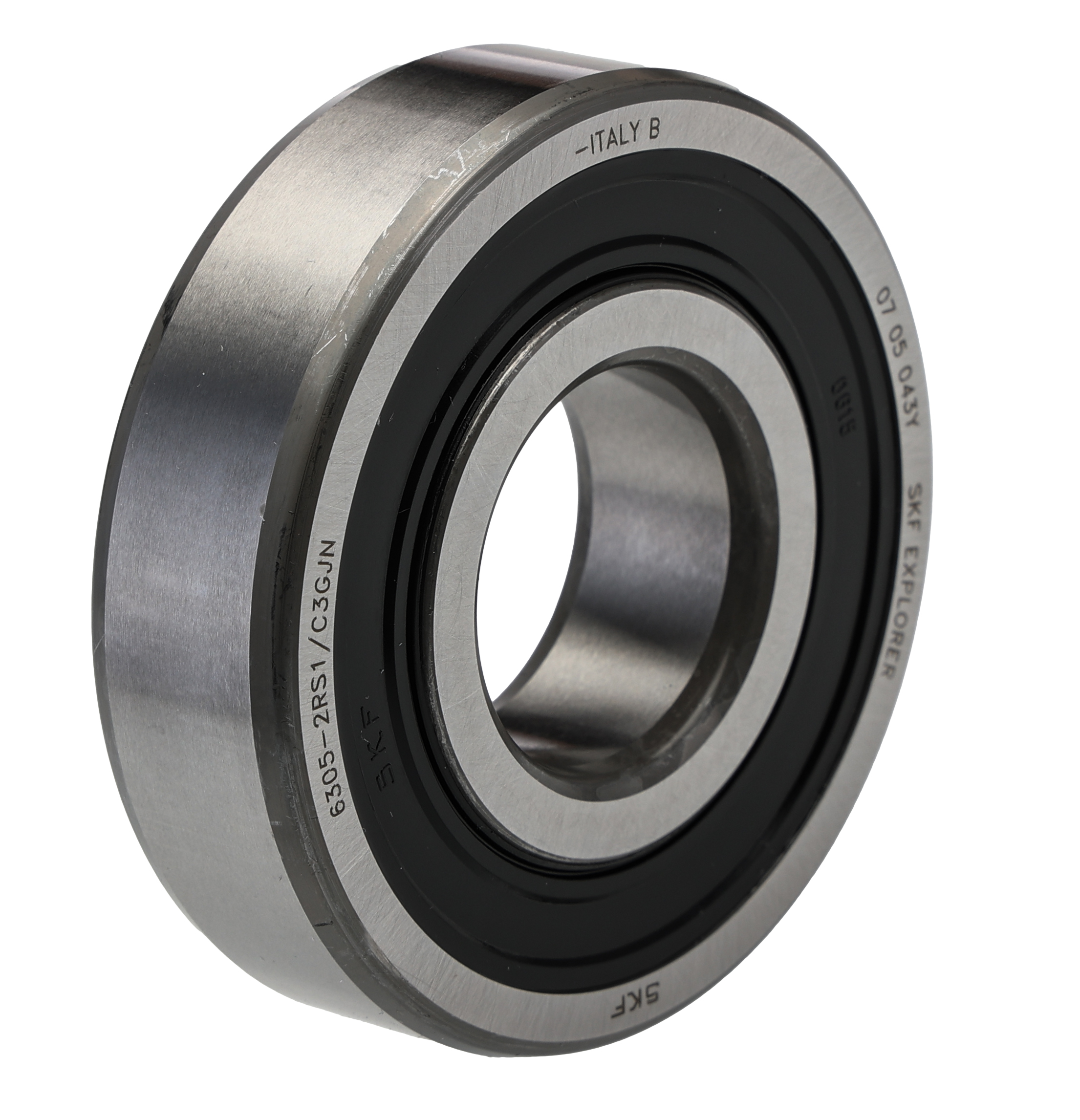 SKF 6305-2RS1/C3GJN 1 Row Deep Groove Ball Bearing - 25 mm ID, 62 mm OD
