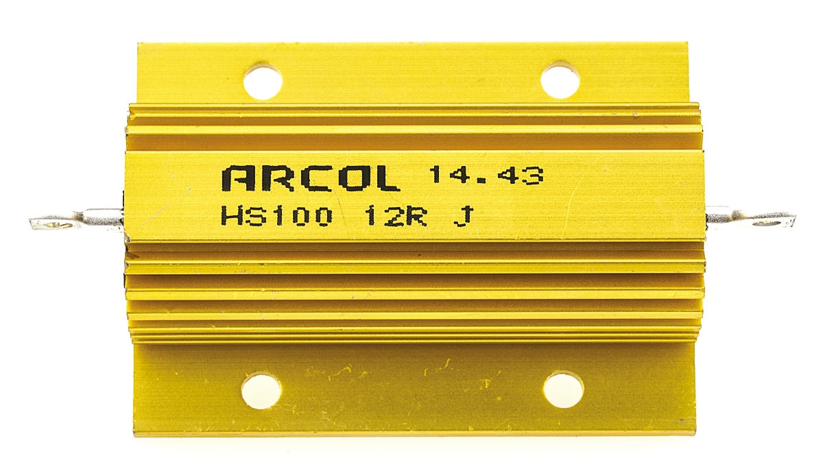 Arcol, 12Ω 100W Wire Wound Chassis Mount Resistor HS100 12R J ±5%