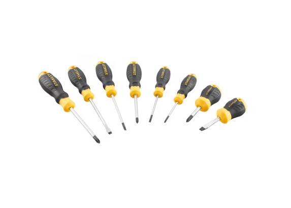Stanley Flared, Parallel, Phillips Screwdriver Sets, 4-Piece