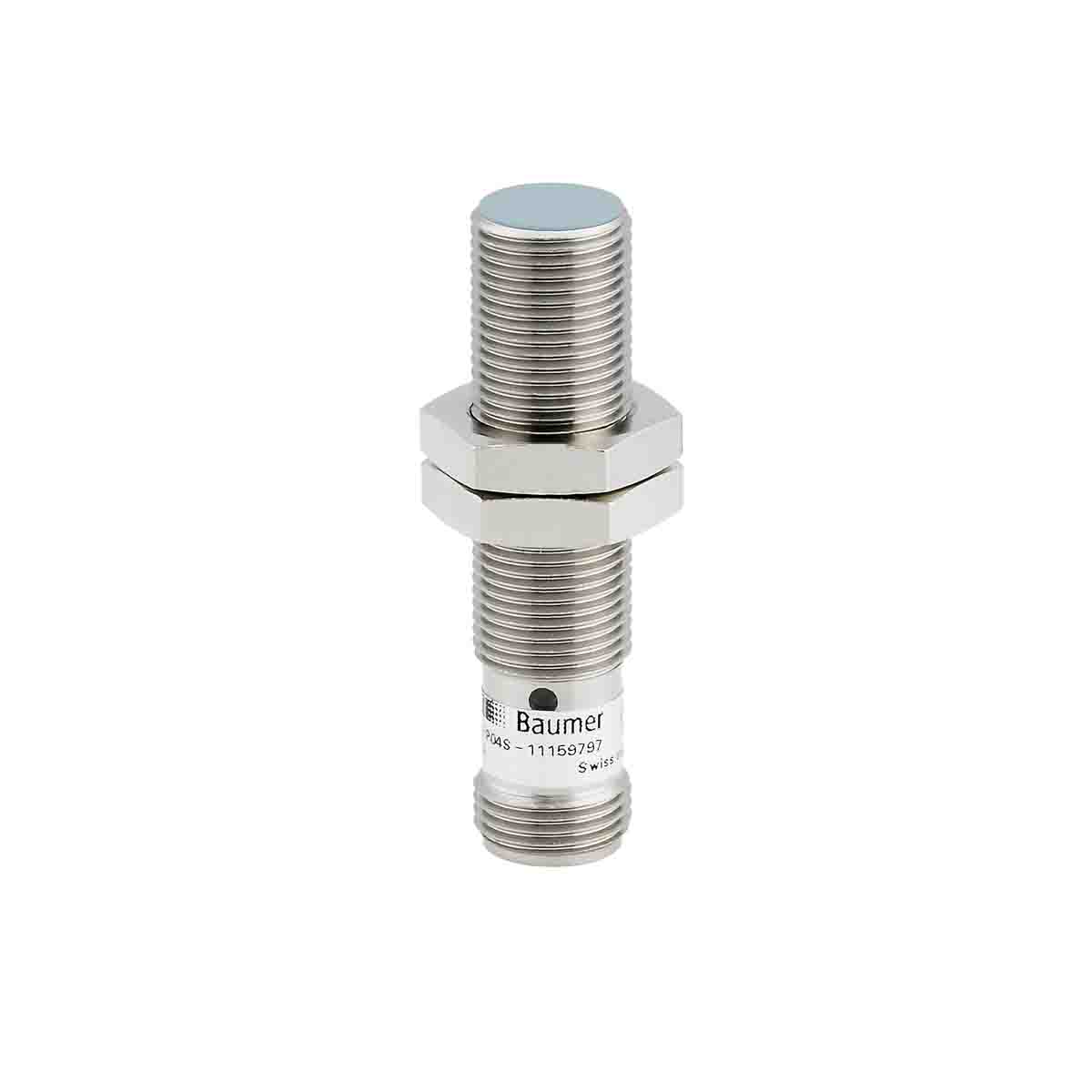 Baumer Inductive Threaded Barrel Proximity Sensor, M12, 6 mm Detection, IO-Link, 8 → 36 V dc