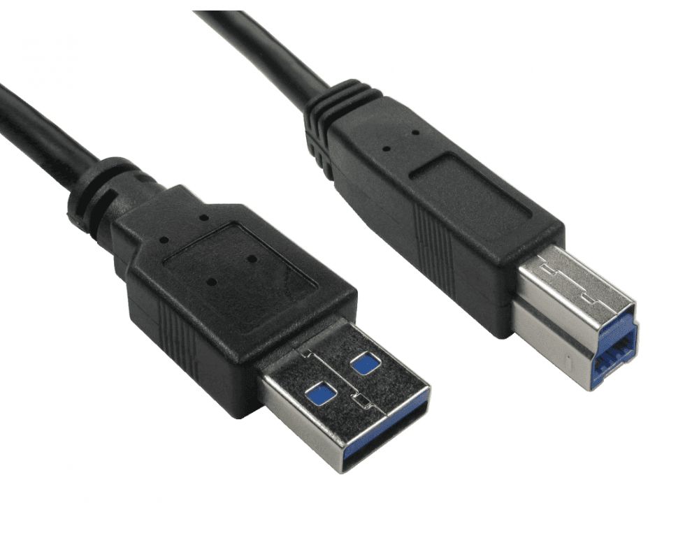 RS PRO USB 3.2, Male USB A to Male USB B, 5Gbps, 1m