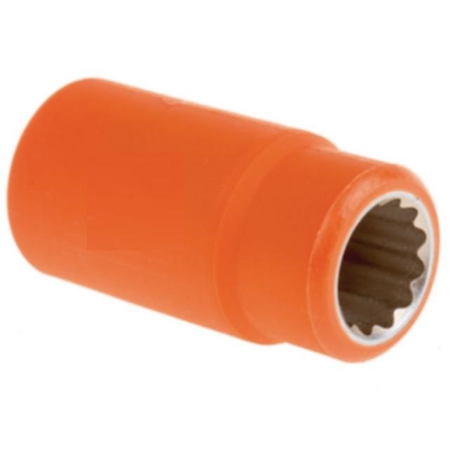 ITL Insulated Tools Ltd 1/2 in Drive 14mm Insulated Standard Socket, 12 point, VDE/1000V, 50 mm Overall Length
