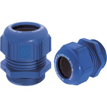 Lapp SKINTOP Series Blue Polyamide Cable Gland, M25 Thread, 11mm min., 17mm max., IP68