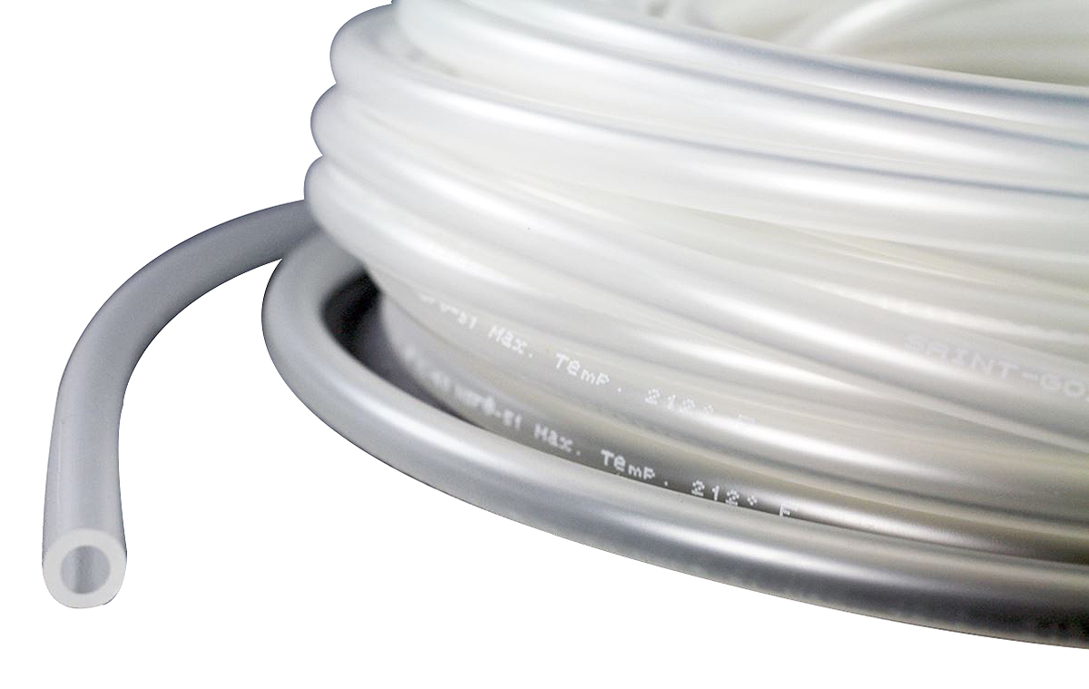 Saint Gobain Tygon® XL-60 TPE, Flexible Tube, 6.4mm ID, 9.6mm OD, Clear, 15m