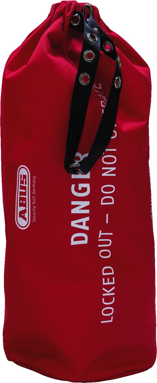 ABUS Red 1-Lock Polyester Lockout Device, 7.14mm Shackle