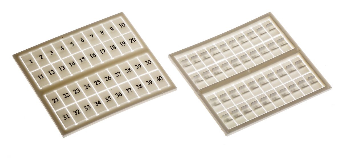 RS PRO Marking Tag for use with DIN Rail Terminal Block