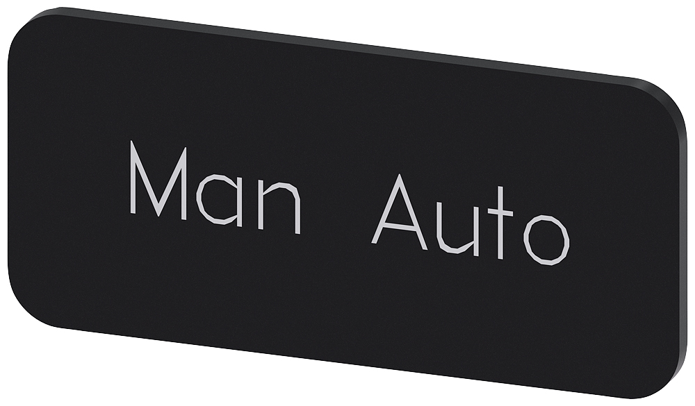 Siemens Labeling plate, Man - Auto