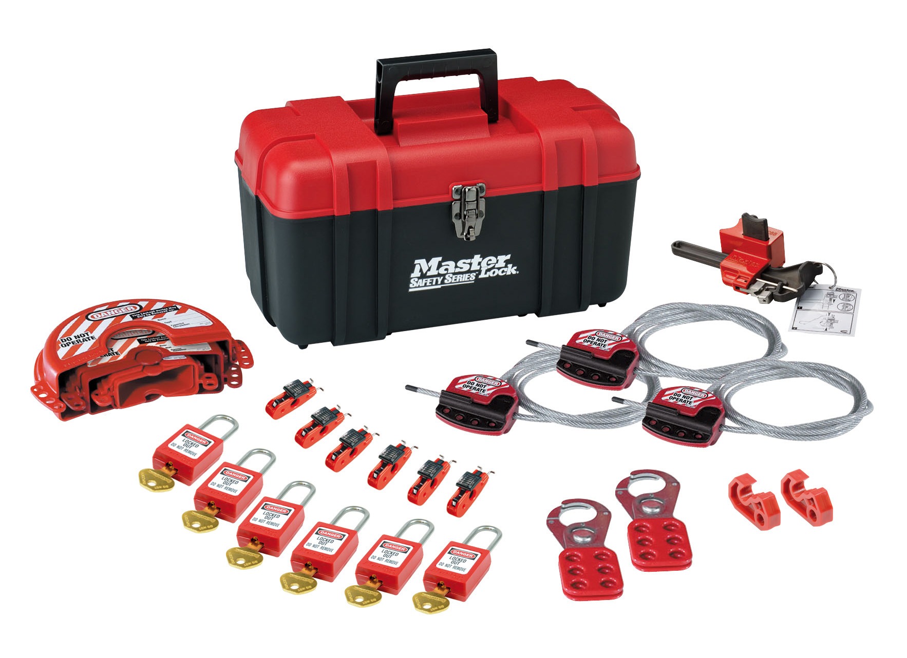 Master Lock Red Lockout Kit