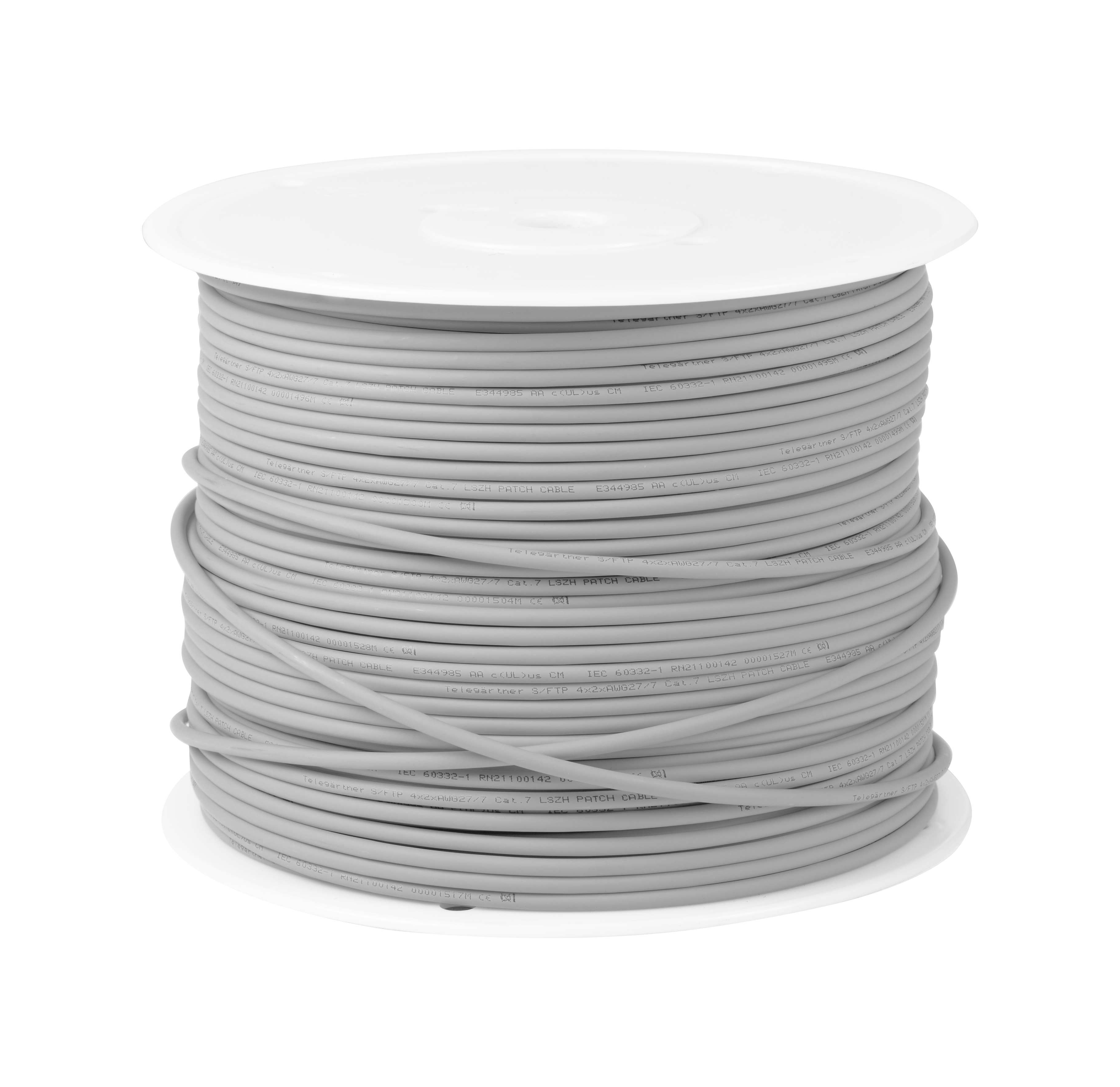 Telegartner, 305m Cat7, Grey, S/FTP Shielded, Unterminated LSZH Sheath