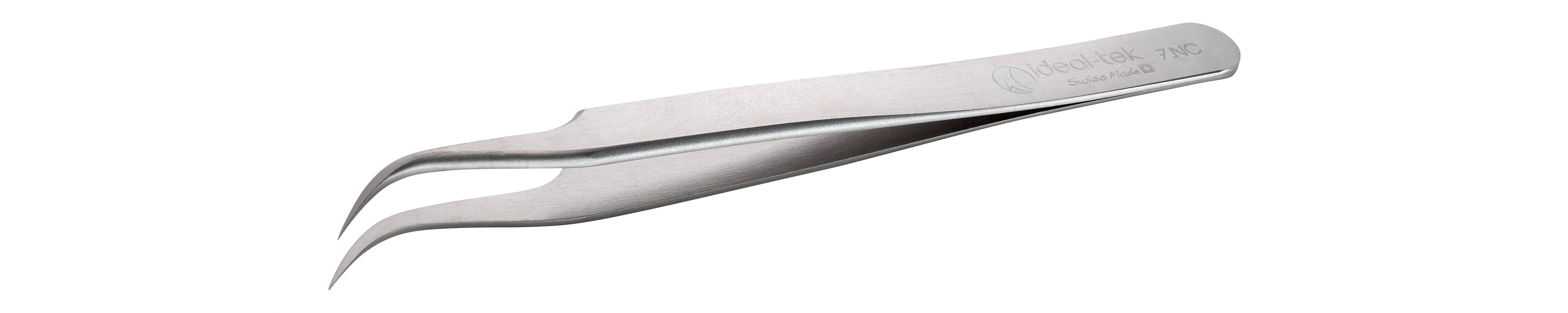 ideal-tek 120 mm, Nickel Chromium Molybdenum Super Alloy, Curved, Tweezers