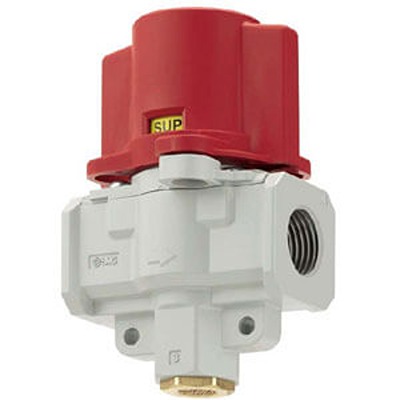SMC Locking Shut-Off Valve Pneumatic Relay Mechanical Valve VHS20 Series, G 1/4, 1/4in, VHS20-F02A-R