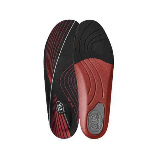 V12 Footwear Black, Red Insole, Size 11 (UK)