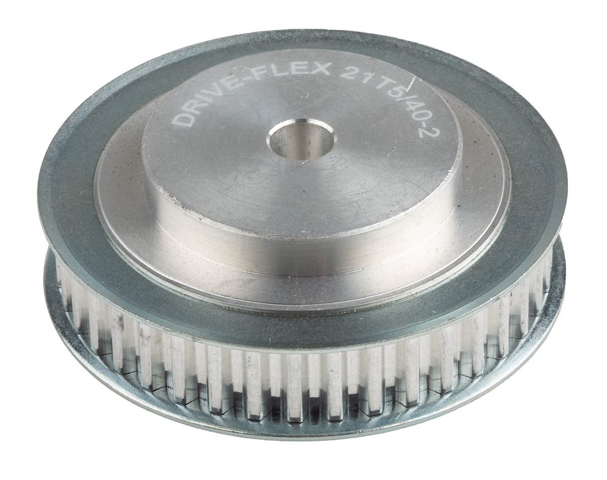 RS PRO Timing Belt Pulley, Aluminium 10mm Belt Width x 5mm Pitch, 40 Tooth