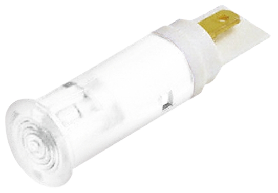 Signal Construct White Panel Mount Indicator, 12 → 14V, 5mm Mounting Hole Size, Solder Tab Termination