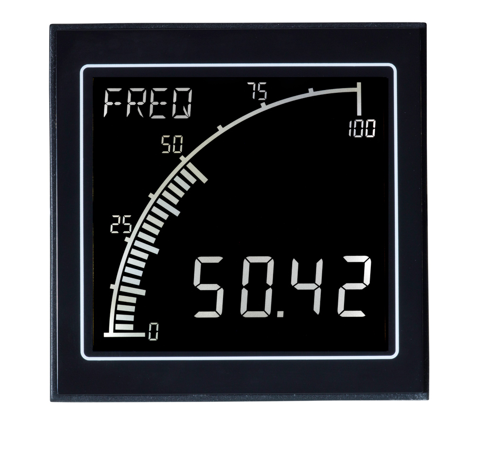 Trumeter LCD Digital Panel Multi-Function Meter for MPS, Voltage or Frequency, 68mm x 68mm