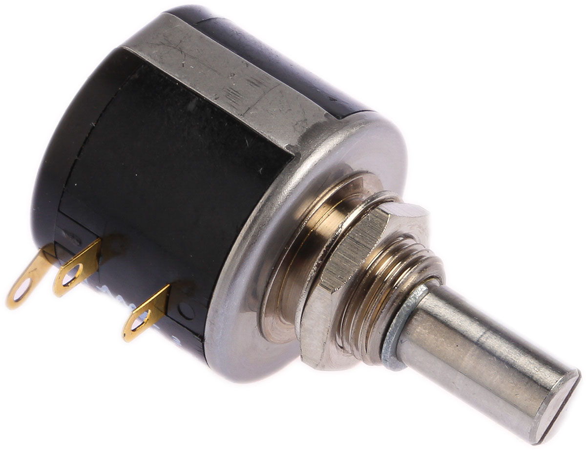 Vishay 534 1kΩ Rotary Potentiometer 10-Turns 1-Gang Bushing Mount, 534-1-1-102