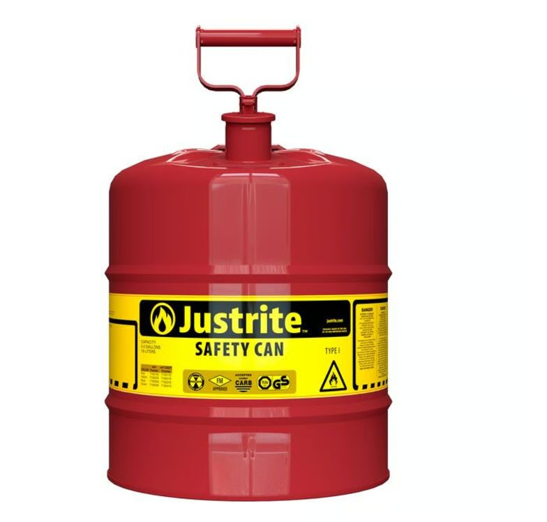 Justrite Steel Safety Can, 5gal