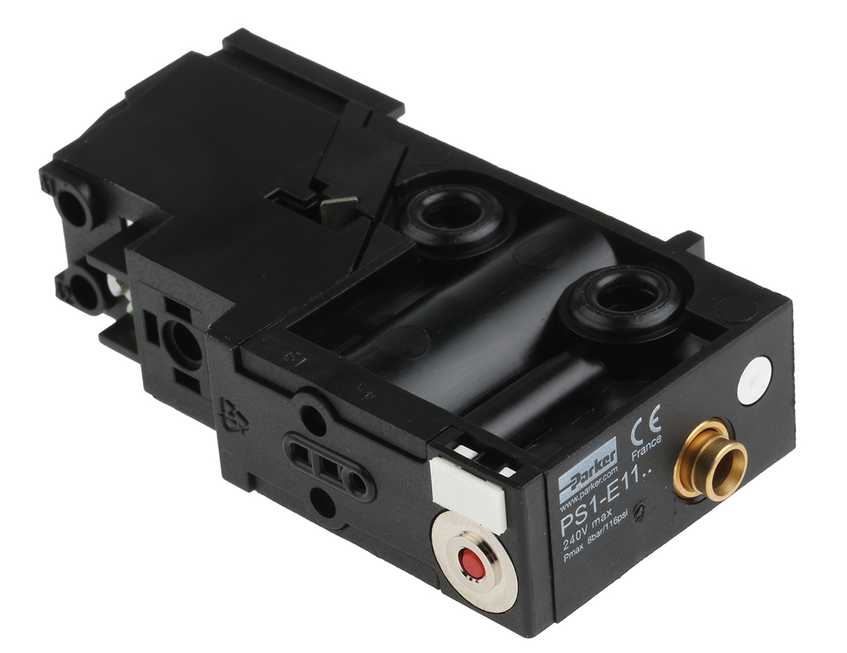 Parker 3/2 Pneumatic Solenoid Valve - Solenoid/Spring PS1 Series