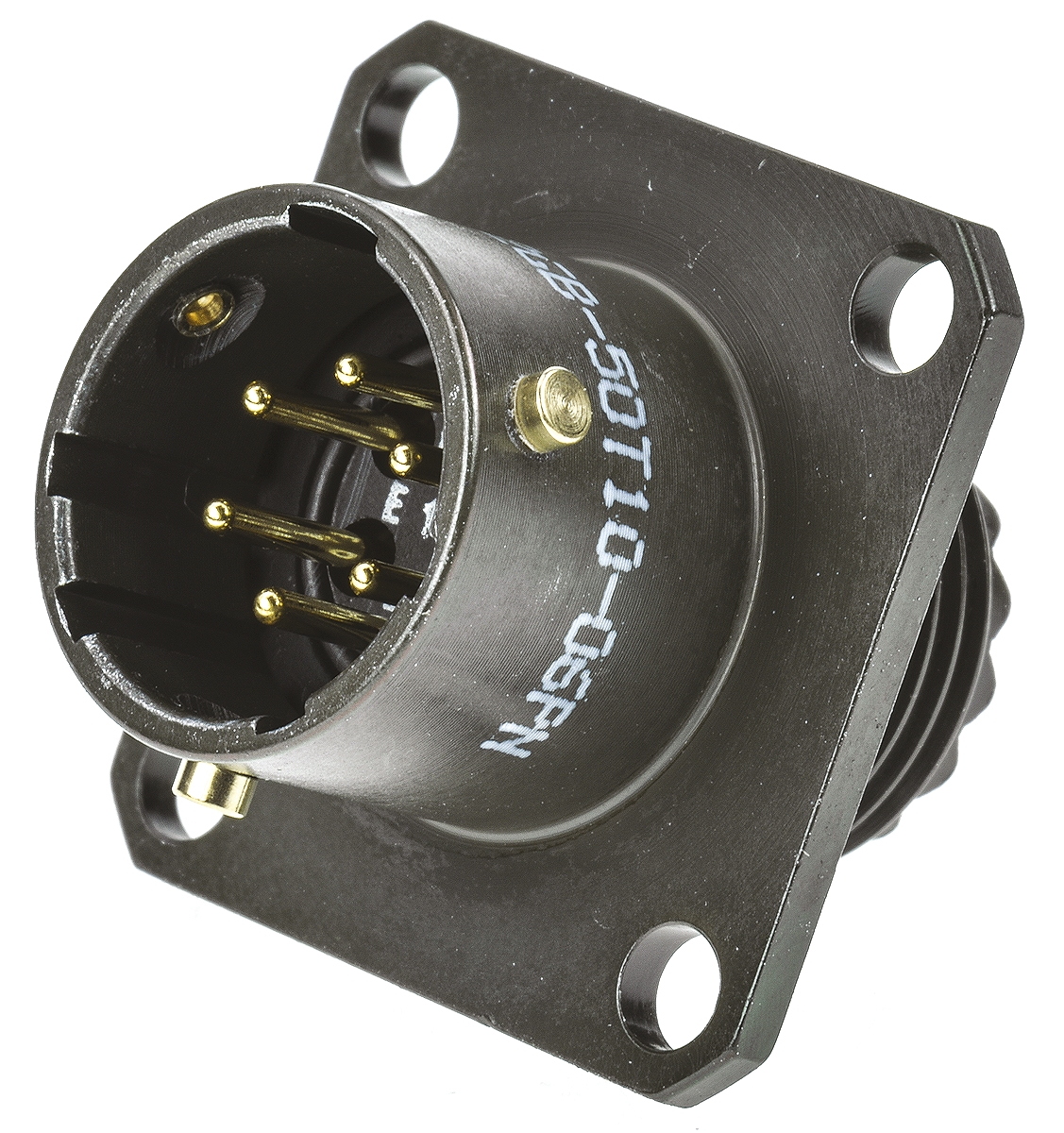 Amphenol Limited, 62GB 6 Way Flange Mount MIL Spec Circular Connector Receptacle, Pin Contacts,Shell Size 10, Bayonet