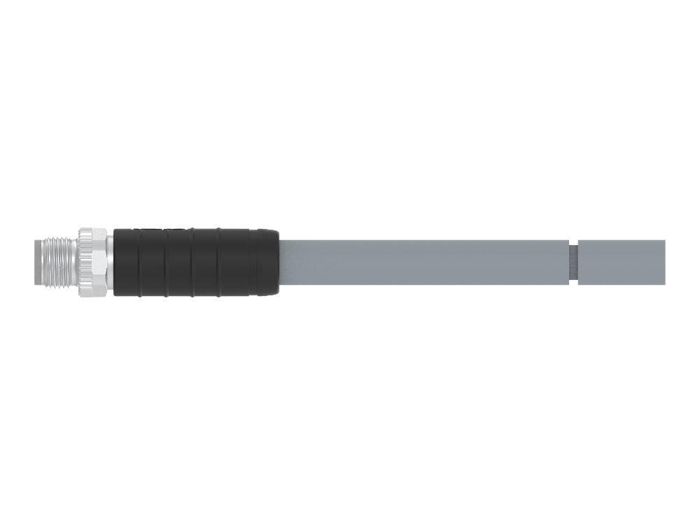 TE Connectivity Male 4 way Straight M12 to Unterminated Unterminated Sensor Actuator Cable, 2 m