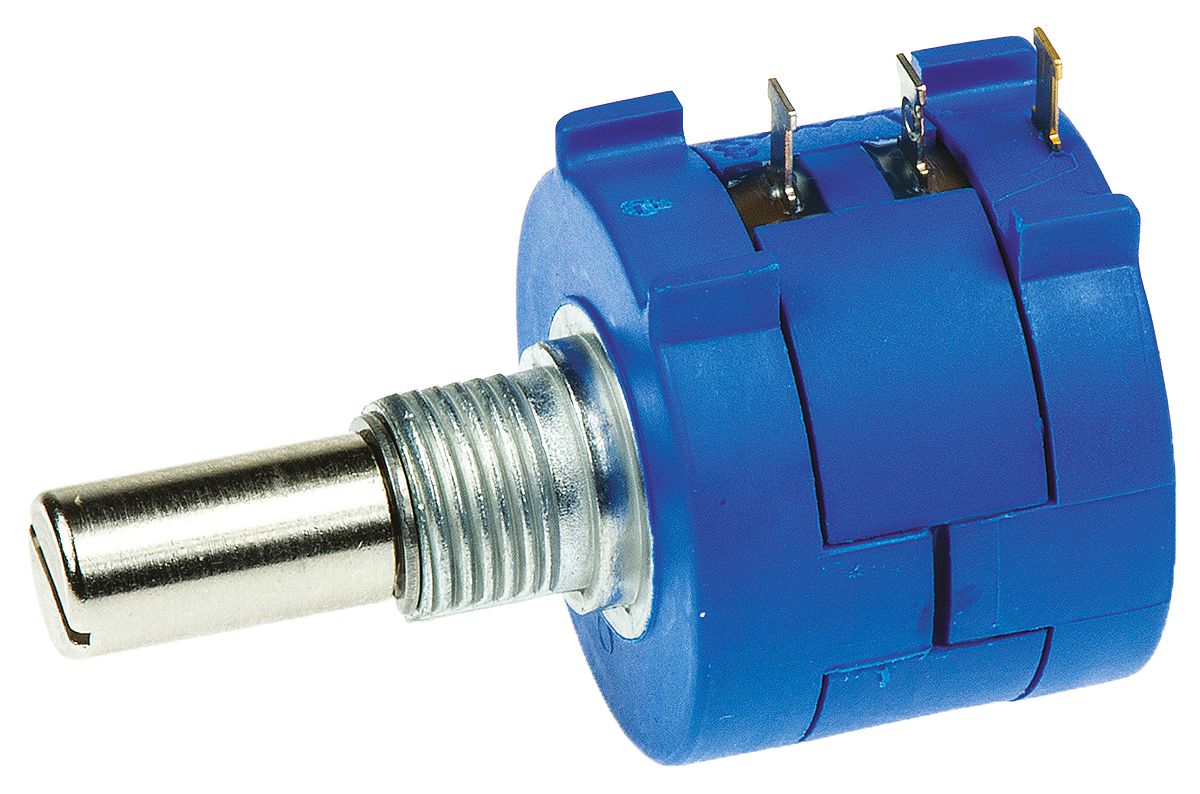 Bourns 3590 5kΩ Rotary Potentiometer 10-Turns 1-Gang Panel Mount, 3590S-2-502L