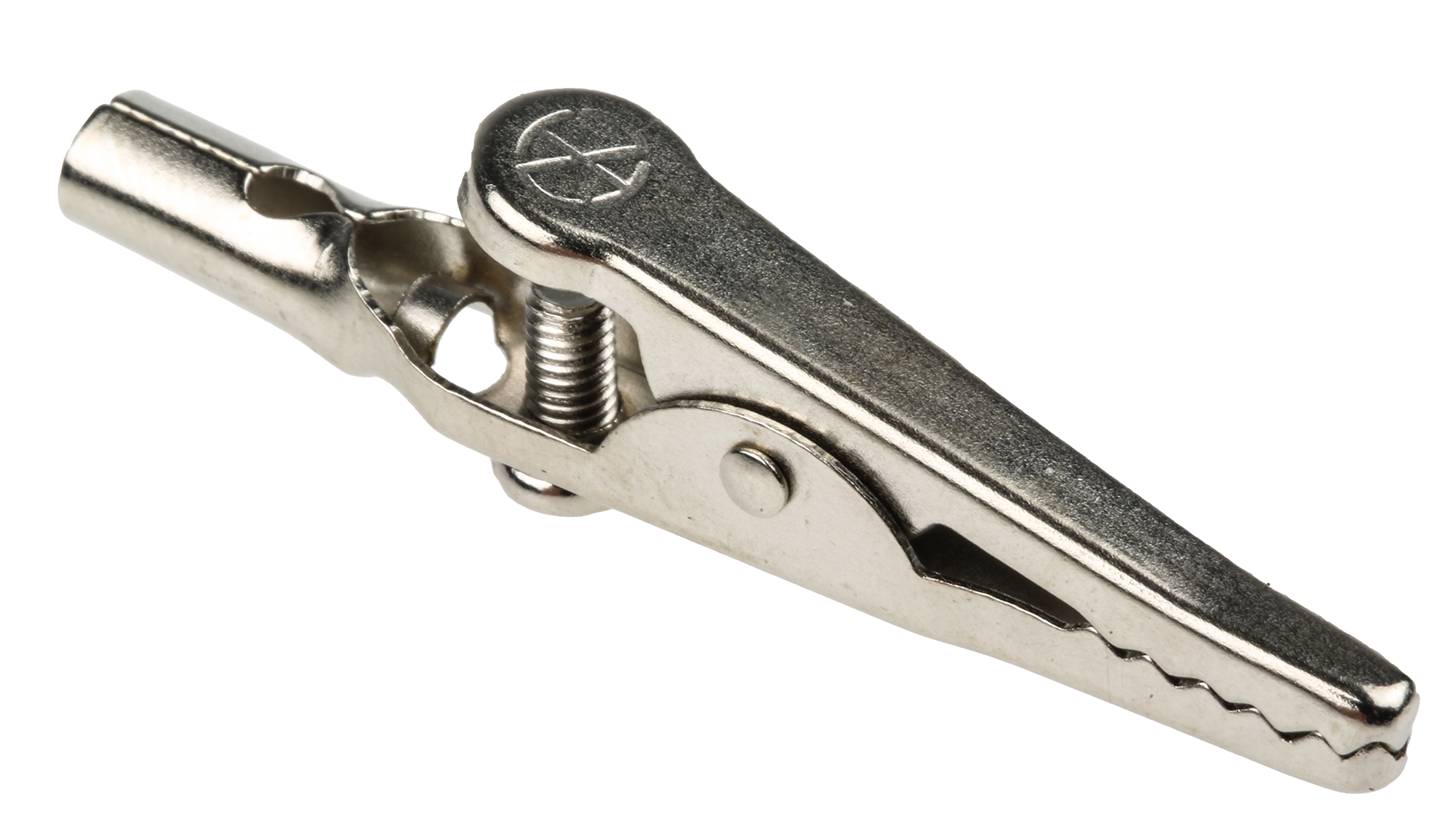 Hirschmann Test & Measurement Crocodile Clip 4 mm Connection, Nickel-Plated Steel Contact, 4A