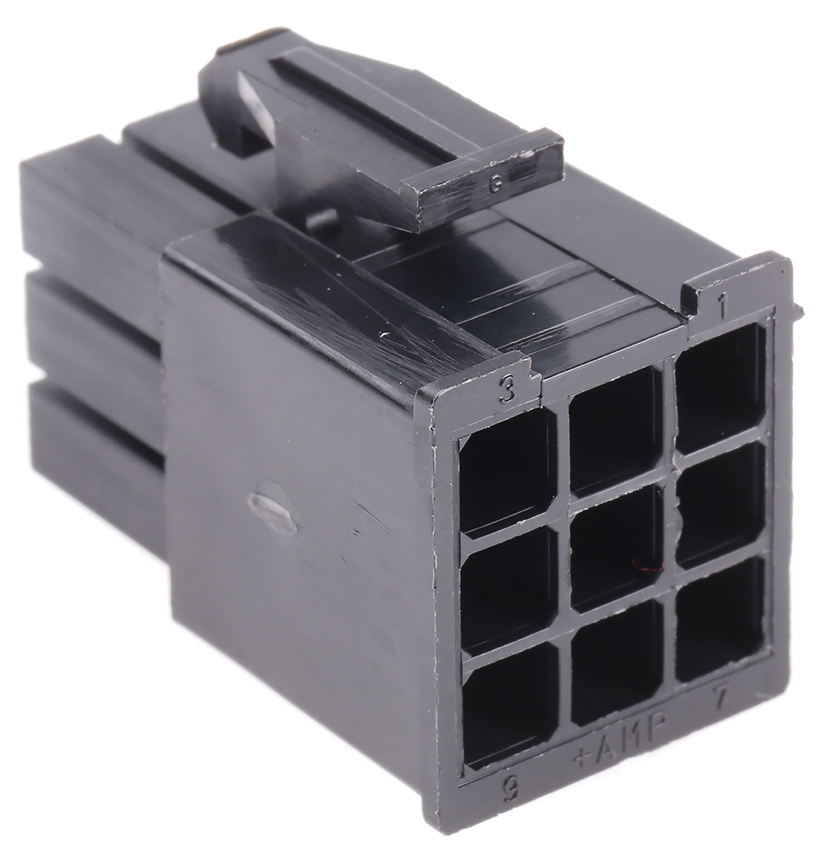 TE Connectivity, Mini-Universal MATE-N-LOK Male Connector Housing, 4.2mm Pitch, 9 Way, 3 Row