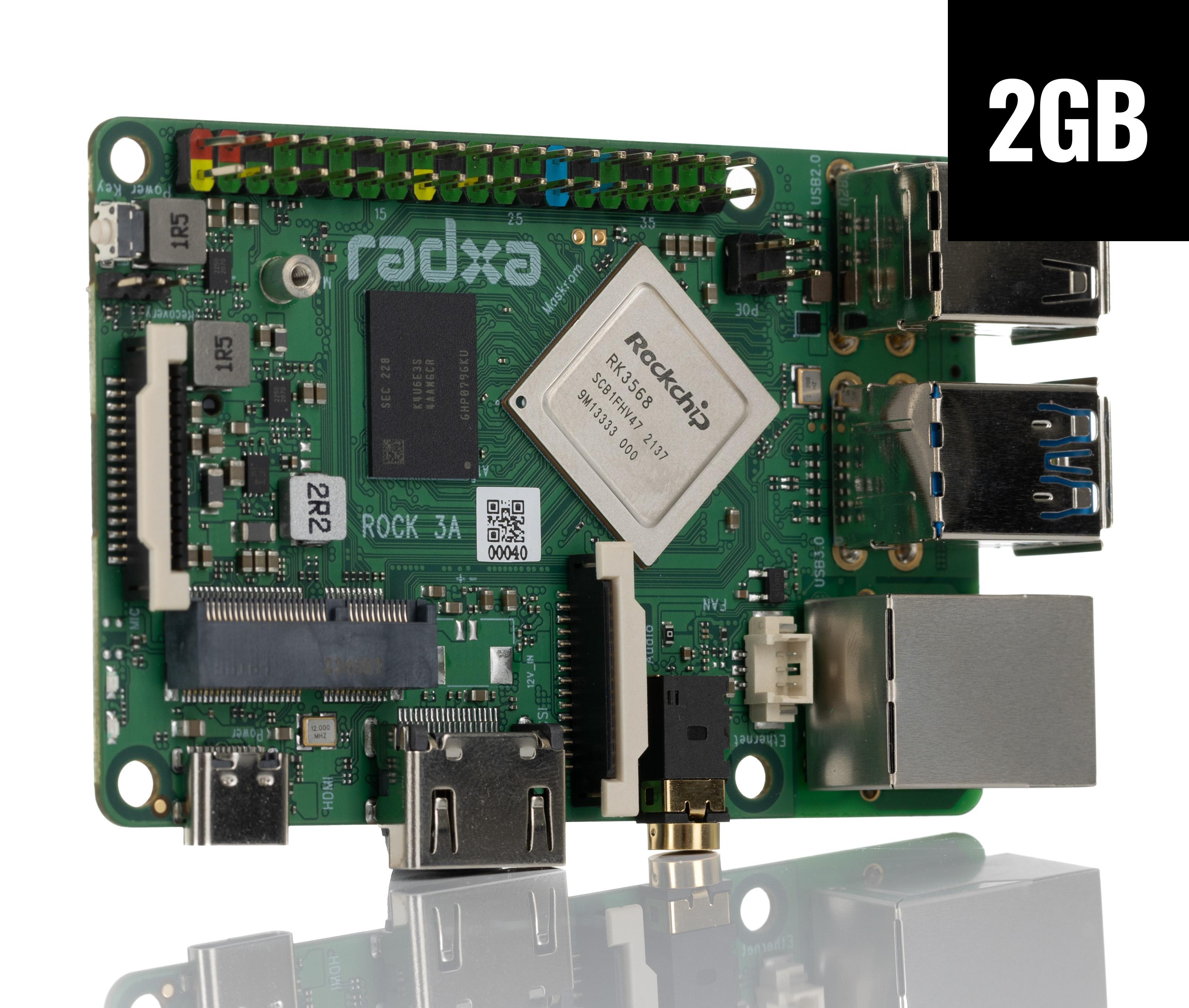 Okdo Bulk ROCK 3 Model A 2GB Single Board Computer- Box of 100