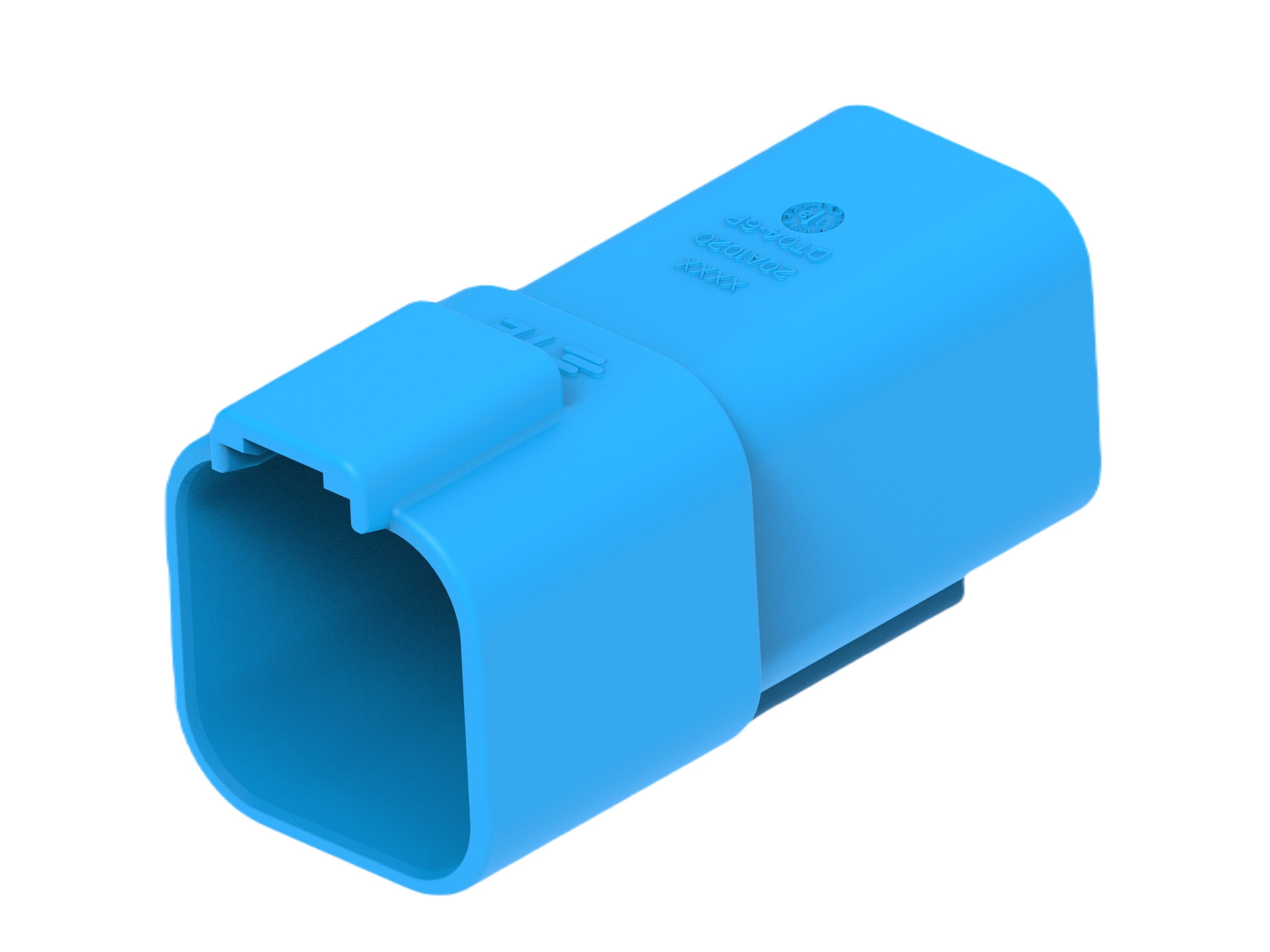 TE Connectivity, DT04-6P Automotive Connector Plug Blue Cable 6 Way, Cable Termination DT04-6P-TE07