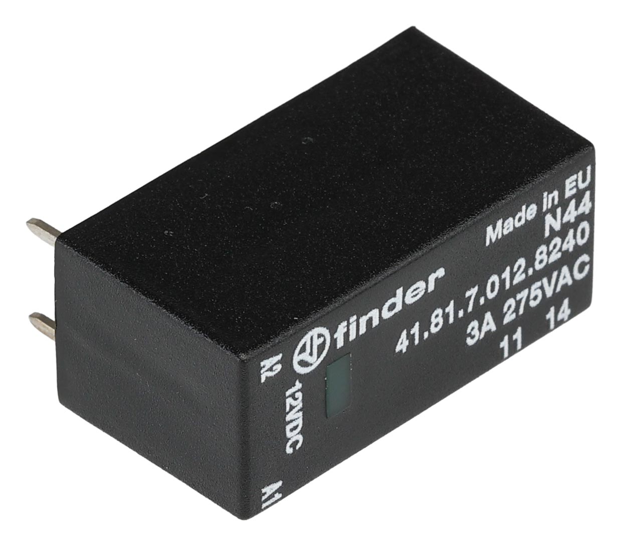 Finder 41 Series Solid State Relay, 3 A Load, PCB Mount, 240 V ac Load, 17 V dc Control